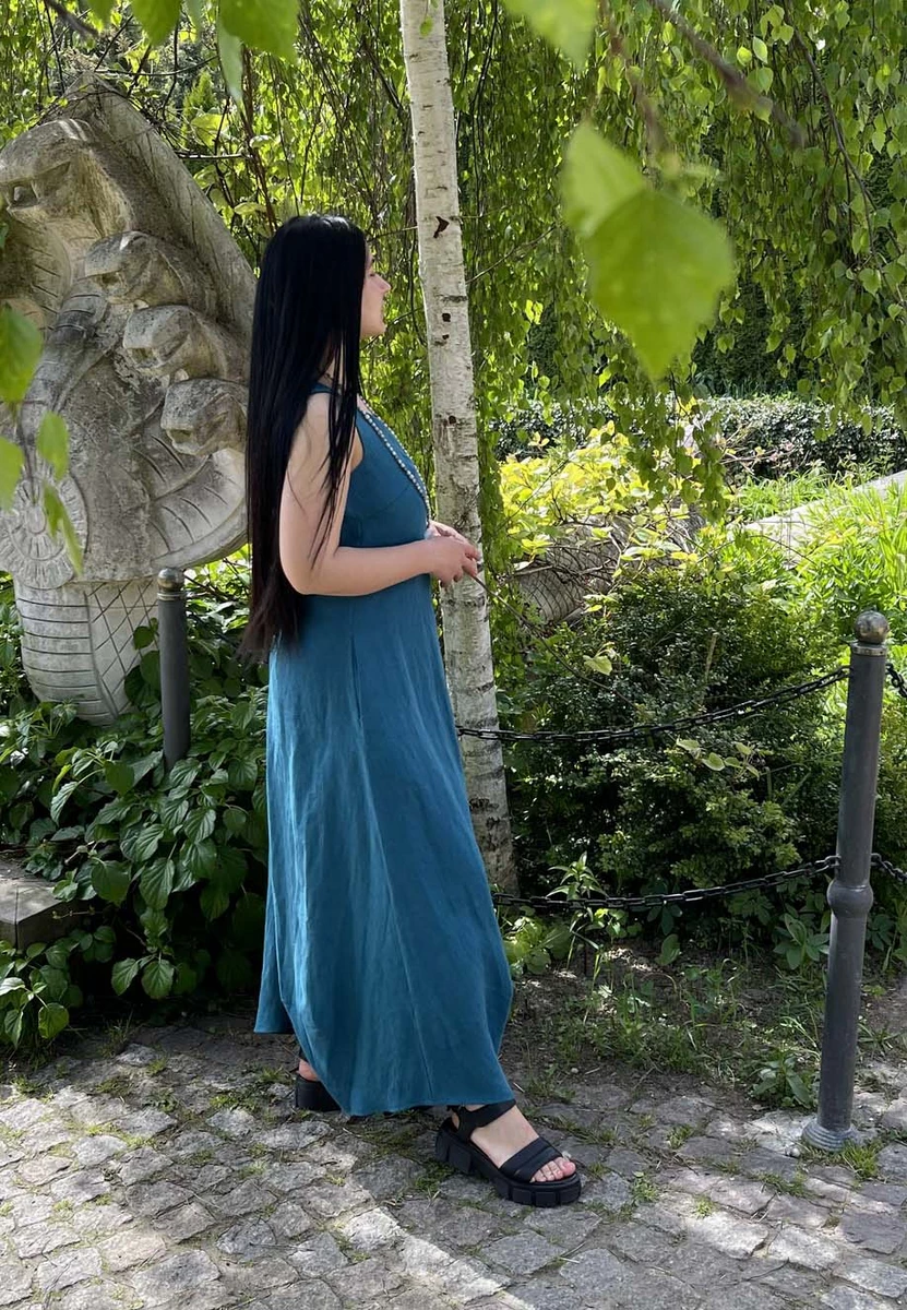 Sukienka Kirke Turquoise - obrazek 3