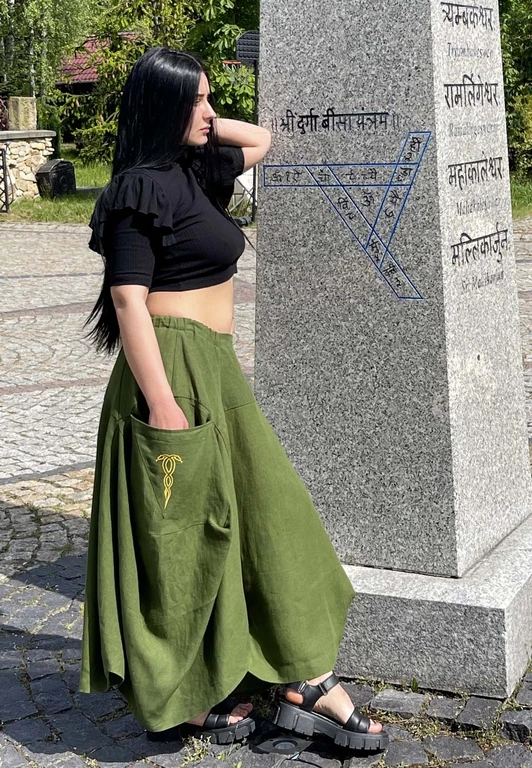 Spódnica Septaria Green - obrazek 3